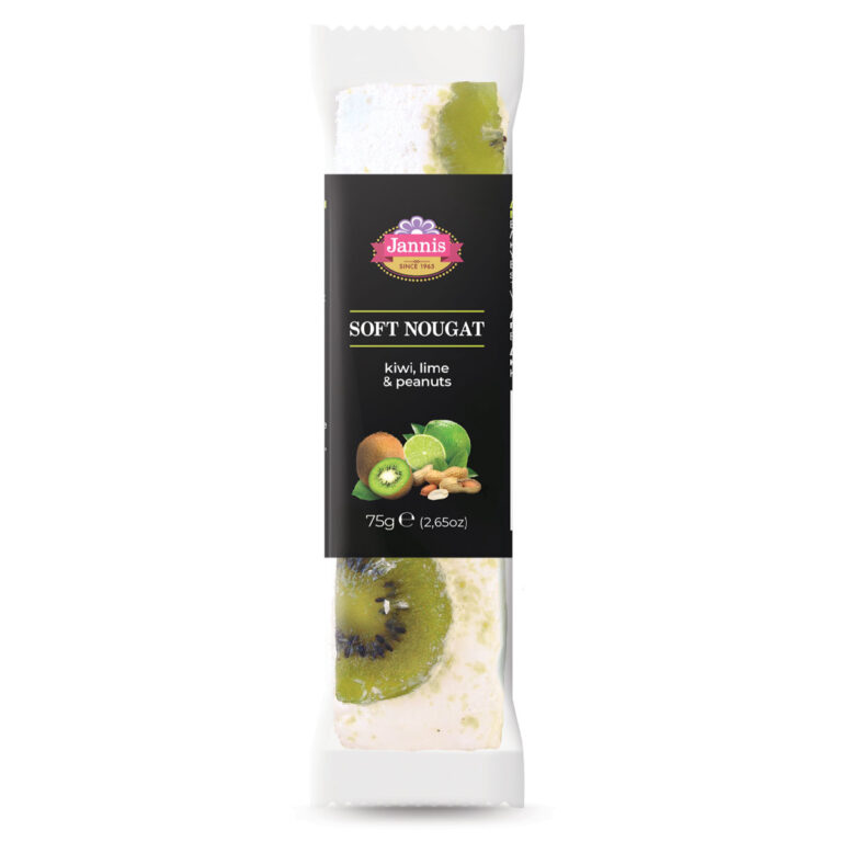 Deluxe Soft Nougat with kiwi, lime & peanuts